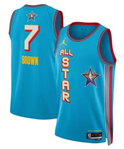 Jaylen Brown Jordan Brand Unisex Light Blue 2025 NBA All-Star Game Swingman Player Jersey