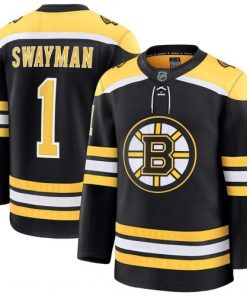 Jeremy Swayman Boston Bruins Black Home Premium Jersey