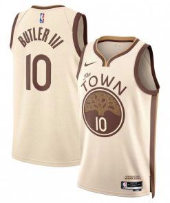 Jimmy Butler III Golden State Warriors Nike 2025/26 Tan Swingman Jersey - Hardwood Classics