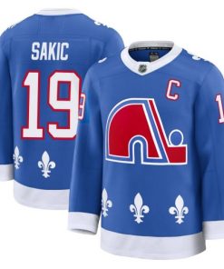 Joe Sakic Colorado Avalanche Blue Alternate Heritage Premium Jersey