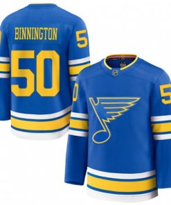 Jordan Binnington St. Louis Blues Home Premium Player Jersey - Blue