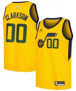 Jordan Clarkson Utah Jazz Jordan Brand Swingman Player Jersey - Statement Edition - Yellow