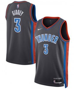 Josh Giddey Oklahoma City Thunder Nike Unisex Swingman Jersey - Hardwood Classics - Gray