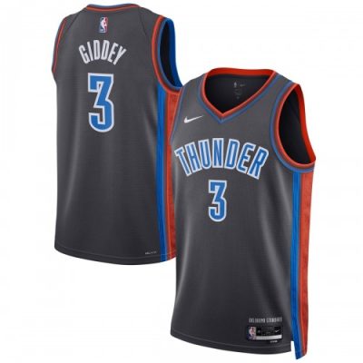 Josh Giddey Oklahoma City Thunder Nike Unisex Swingman Jersey - Hardwood Classics - Gray