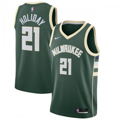 Jrue Holiday Milwaukee Bucks Nike Swingman Jersey Hunter Green