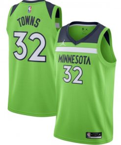 Karl-Anthony Towns Minnesota Timberwolves Jordan Brand Swingman Jersey - Statement Edition - Green