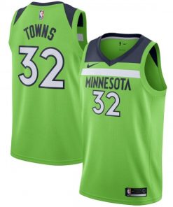 Karl-Anthony Towns Minnesota Timberwolves Nike Swingman Jersey - Statement Edition - Green