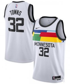 Karl-Anthony Towns Minnesota Timberwolves Nike Unisex Swingman Jersey - Hardwood Classics - White