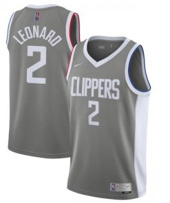 Kawhi Leonard LA Clippers Nike Swingman Player Jersey Gray - Earned Edition
