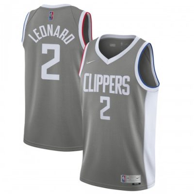 Kawhi Leonard LA Clippers Nike Swingman Player Jersey Gray - Earned Edition