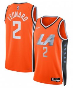 Kawhi Leonard LA Clippers Nike Unisex 2025/26 Orange Swingman Jersey - Hardwood Classics