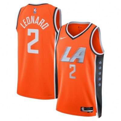 Kawhi Leonard LA Clippers Nike Unisex 2025/26 Orange Swingman Jersey - Hardwood Classics