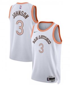 Keldon Johnson San Antonio Spurs Nike Unisex Swingman Jersey - White - Hardwood Classics