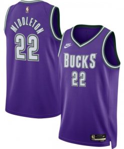 Khris Middleton Milwaukee Bucks Nike Swingman Jersey Purple - Classic Edition