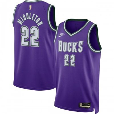 Khris Middleton Milwaukee Bucks Nike Swingman Jersey Purple - Classic Edition