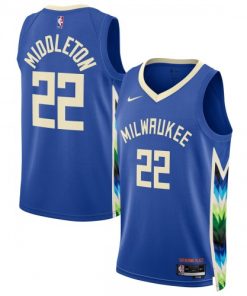 Khris Middleton Milwaukee Bucks Nike Unisex Swingman Jersey - Hardwood Classics - Royal