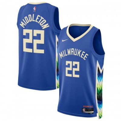 Khris Middleton Milwaukee Bucks Nike Unisex Swingman Jersey - Hardwood Classics - Royal