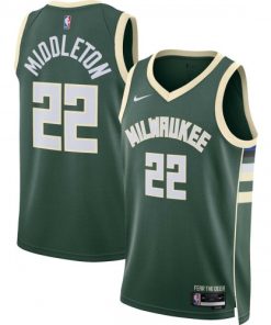 Khris Middleton Milwaukee Bucks Nike Unisex Swingman Jersey  - Hunter Green