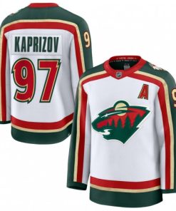 Kirill Kaprizov Minnesota Wild White 25th Anniversary Premium Jersey