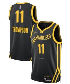 Klay Thompson Golden State Warriors Nike Unisex Swingman Jersey - Black - Hardwood Classics
