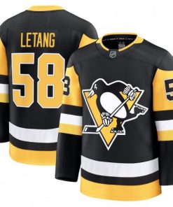 Kris Letang Men's Pittsburgh Penguins Black Home Premium Jersey