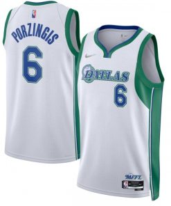 Kristaps Porzingis Dallas Mavericks Nike Swingman Jersey - Hardwood Classics - White