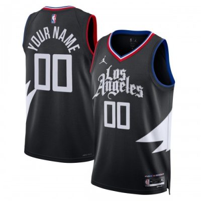 LA Clippers Jordan Brand Unisex Swingman Custom Jersey - Statement Edition - Black