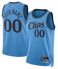 LA Clippers Nike Unisex Custom Swingman Jersey - Hardwood Classics - Light Blue