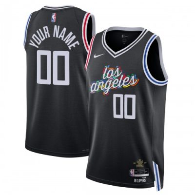 LA Clippers Nike Unisex Swingman Custom Jersey - Hardwood Classics - Black
