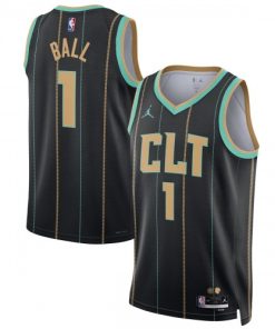 LaMelo Ball Charlotte Hornets Jordan Brand Unisex Swingman Jersey - Hardwood Classics - Black