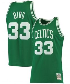 Larry Bird Boston Celtics Throwback 1985-86 Hardwood Classics Jersey - Kelly Green