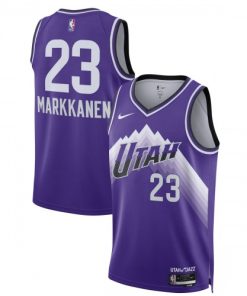 Lauri Markkanen Utah Jazz Nike Unisex Swingman Jersey - Purple - Hardwood Classics