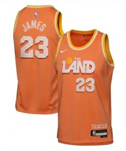 LeBron James Cleveland Cavaliers Nike 2025/26 Orange Swingman Jersey - Hardwood Classics
