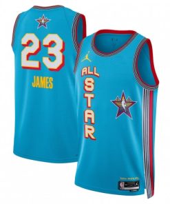 LeBron James Jordan Brand Unisex Light Blue 2025 NBA All-Star Game Swingman Player Jersey