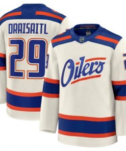 Leon Draisaitl Edmonton Oilers Alternate Cream Premium Player Jersey