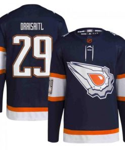 Leon Draisaitl Edmonton Oilers Navy Reverse Retro 2.0 Player Jersey