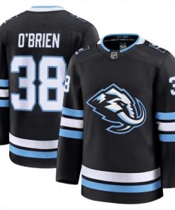 Liam O'Brien Men's Utah Mammoth Black Home Premium Jersey