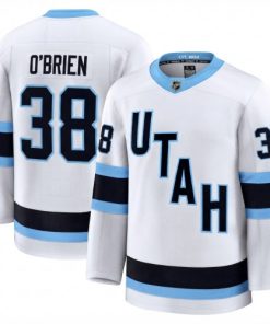 Liam O'Brien Men's Utah Mammoth White Away Premium Player Jersey