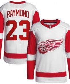 Lucas Raymond Detroit Red Wings Away Premium Jersey - White