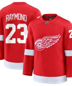 Lucas Raymond Detroit Red Wings Home Premium Jersey - Red