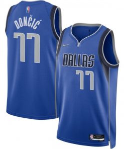 Luka Doncic Dallas Mavericks Nike Diamond Swingman Jersey  - Blue