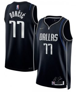 Luka Doncic Dallas Mavericks Nike Select Series Rookie of the Year Swingman Team Jersey - Navy