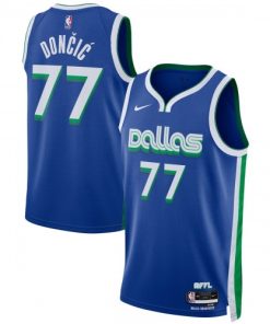 Luka Doncic Dallas Mavericks Nike Unisex Swingman Jersey - Hardwood Classics - Blue