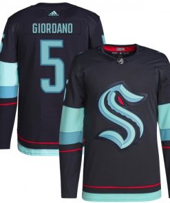Mark Giordano Seattle Kraken adidas Home Authentic Primegreen Player Jersey - Navy