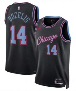 Matas Buzelis Chicago Bulls Nike Unisex 2025/26 Hardwood Classics Black Swingman Jersey