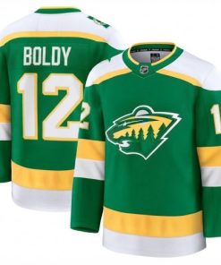 Matt Boldy Men's Minnesota Wild Green Alternate Premium Jersey