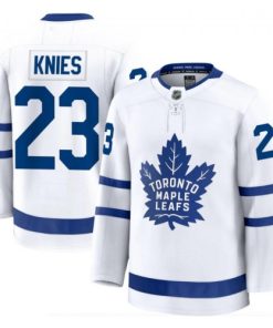 Matthew Knies Men's Toronto Maple Leafs White Away Premium Jersey