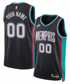 Memphis Grizzlies Nike Black Classic Edition Swingman Custom Jersey