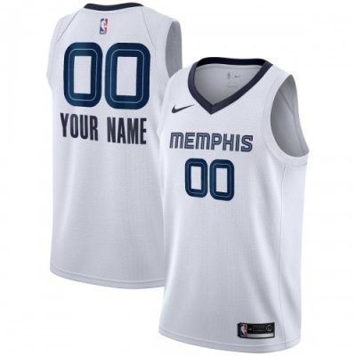 Memphis Grizzlies Nike Swingman Custom Jersey - Association Edition - White