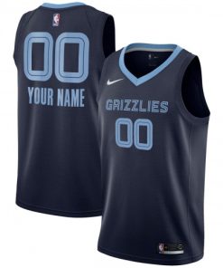 Memphis Grizzlies Nike Swingman Custom Jersey  - Navy